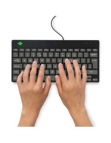 R-Go Tools Ergonomiczna R-Go Compact Break Klawiatura, Z Oprogramowaniem Do Robienia Przerw, Qwerty (Uk), Przewodowa, Czarna