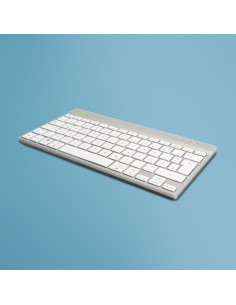 R-Go Tools Ergonomiczna R-Go Compact Break Klawiatura, Z Oprogramowaniem Do Robienia Przerw, Qwertz (De), Przewodowa, Biała 2
