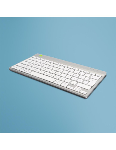 R-Go Tools Ergonomiczna R-Go Compact Break Klawiatura, Z Oprogramowaniem Do Robienia Przerw, Qwertz (De), Przewodowa, Biała