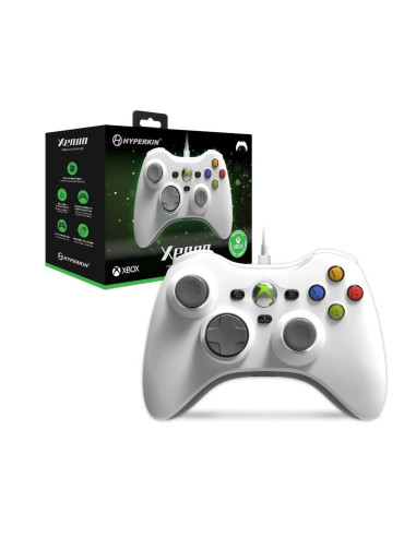 Hyperkin M01368 Biały Usb Gamepad Analogowa/Cyfrowa Pc, Xbox One, Xbox One S, Xbox One X, Xbox Series S, Xbox Series X