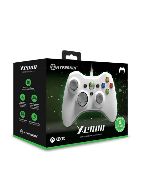 Hyperkin M01368 Biały Usb Gamepad Analogowa/Cyfrowa Pc, Xbox One, Xbox One S, Xbox One X, Xbox Series S, Xbox Series X