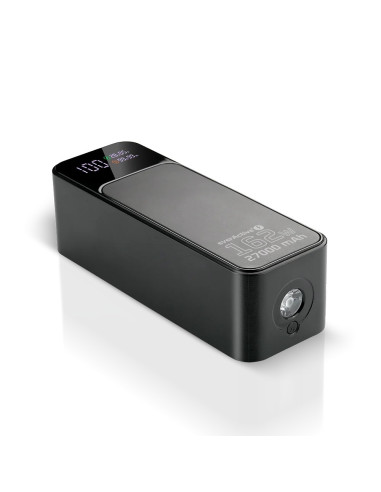 Everactive Powerbank 27 000Mah, 1X Usb, 2X Usb-C, 162,5W, Qc4+, Wbudowana Latarka, Wyświetlacz Lcd, Czarny Eb-27Q
