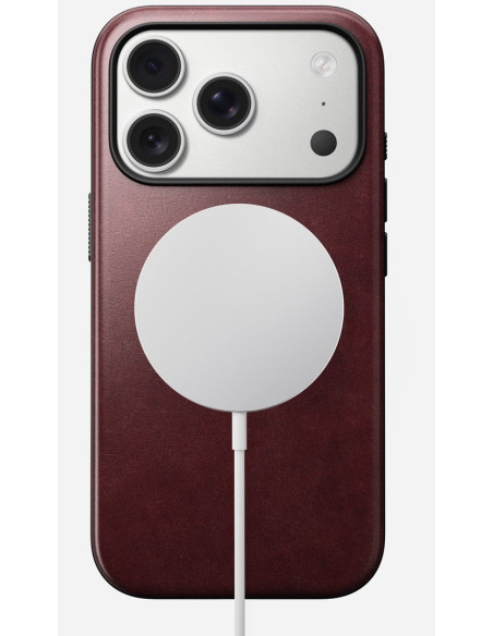 Nomad Modern Leather Case Pokrowiec Na Telefon Komórkowy 16 Cm (6.3") Bordowy
