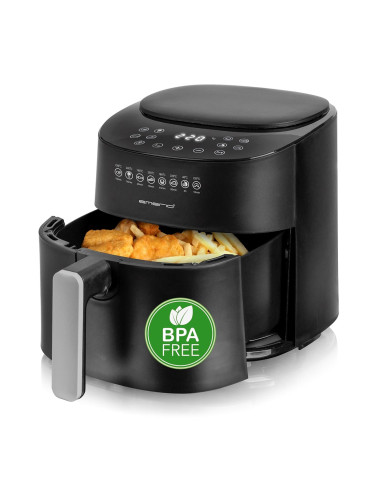Emerio Af-129369 Frytkownica Pojedyńczy 4,5 L Autonomiczny 1300 W Frytkownica Na Gorące Powietrze Czarny