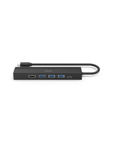Hama 00200144 Huby I Koncentratory Usb 3.2 Gen 1 (3.1 Gen 1) Type-C 5000 Mbit/S Czarny