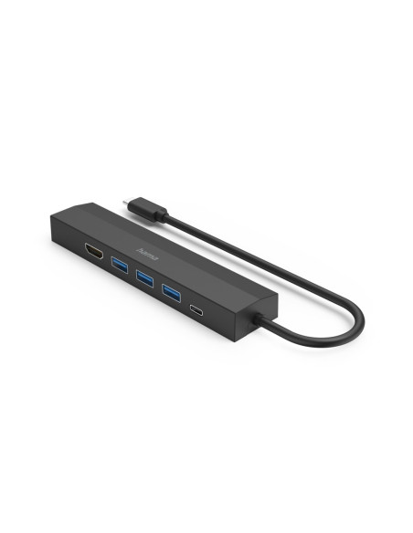 Hama 00200144 Huby I Koncentratory Usb 3.2 Gen 1 (3.1 Gen 1) Type-C 5000 Mbit/S Czarny