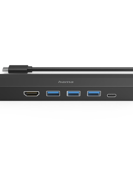 Hama 00200144 Huby I Koncentratory Usb 3.2 Gen 1 (3.1 Gen 1) Type-C 5000 Mbit/S Czarny