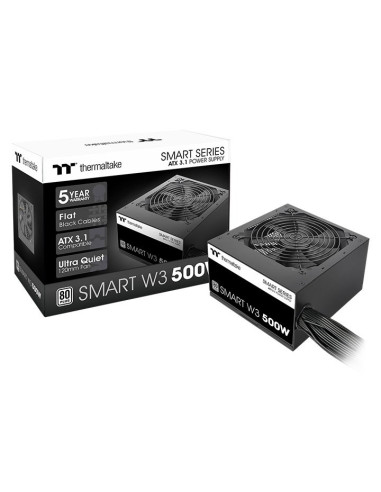 Thermaltake Smart W3 Moduł Zasilaczy 500 W 24-Pin Atx Atx Czarny