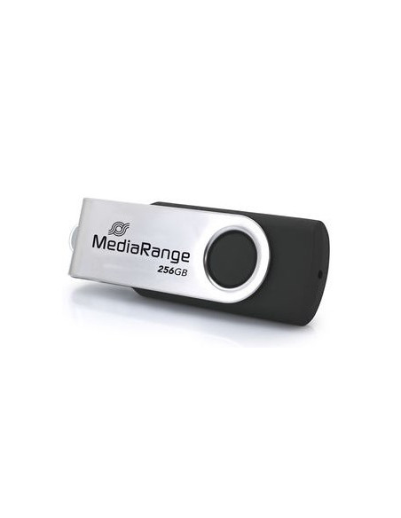Mediarange Mr1955 Pamięć Usb 256 Gb Usb Type-C 3.2 Gen 1 (3.1 Gen 1) Czarny, Srebrny