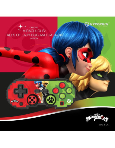 Hyperkin Pixel Art Zielony, Czerwony Bluetooth Gamepad Nintendo Switch, Nintendo Switch Lite, Nintendo Switch Oled
