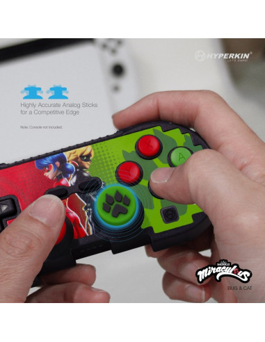 Hyperkin Pixel Art Zielony, Czerwony Bluetooth Gamepad Nintendo Switch, Nintendo Switch Lite, Nintendo Switch Oled