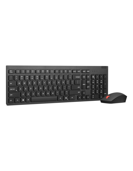 Lenovo 4X31R64457 Klawiatura Dołączona Myszka Biuro Rf Wireless Belgijski, Angielski Czarny