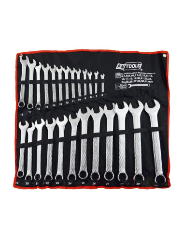 Awtools Klucze Płasko-Oczkowe Komplet 25Elem. /6Mm-32Mm