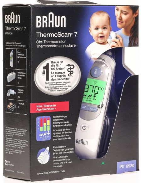 Braun Thermoscan 7 Teledetekcja Ucho
