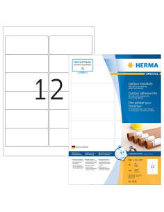 Herma 9538 Samoprzylepne Etykiety Prostokąt Biały 480 Szt. 2