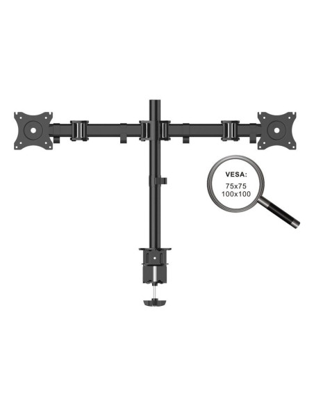 Puremounts Pm-Office-02 Uchwyt / Stojak Do Monitorów 68,6 Cm (27") Biurko Czarny