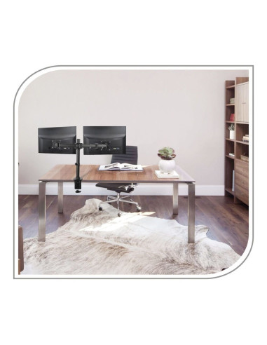 Puremounts Pm-Office-02 Uchwyt / Stojak Do Monitorów 68,6 Cm (27") Biurko Czarny