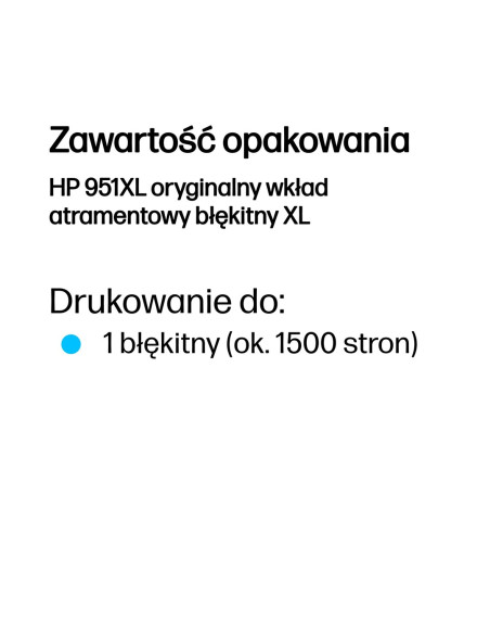 Ink Cartridge No 951 Xl Cyan/Es