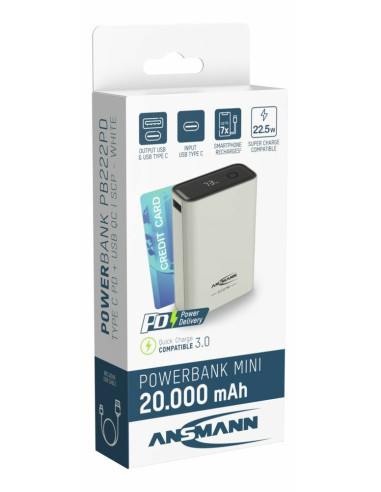 Ansmann Pb222Pd Litowo-Polimerowy (Lipo) 20000 Mah Biały