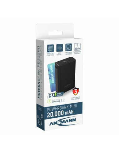 Ansmann Pb222Pd Litowo-Polimerowy (Lipo) 20000 Mah Czarny
