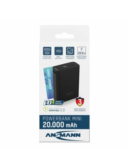Ansmann Pb222Pd Litowo-Polimerowy (Lipo) 20000 Mah Czarny