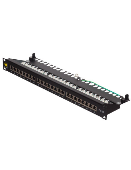 Patch Panel 19" Netrack 24-Porty Kat. 6A Ftp Wyposażony