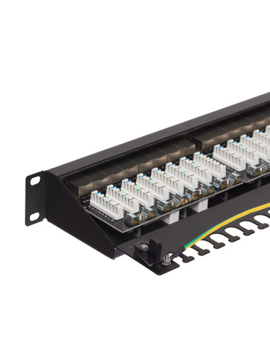 Patch Panel 19" Netrack 24-Porty Kat. 6A Ftp Wyposażony