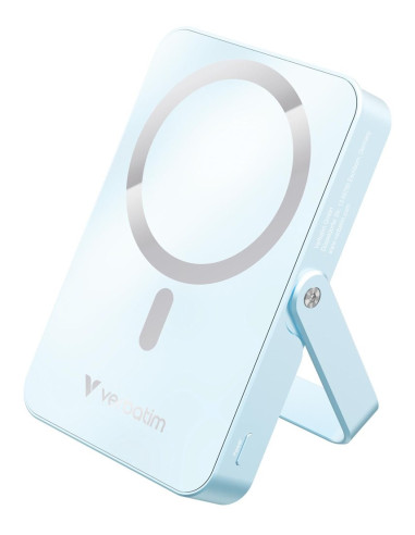 Powerbank Verbatim Charge 'N' Go Magnetic Wireless With Stand 10000Mah Usb-C Pd 3.0 Blue