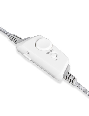 Modecom Volcano Mc-899 Prometheus Białe Słuchawki Nagłowne Z Mikrofonem