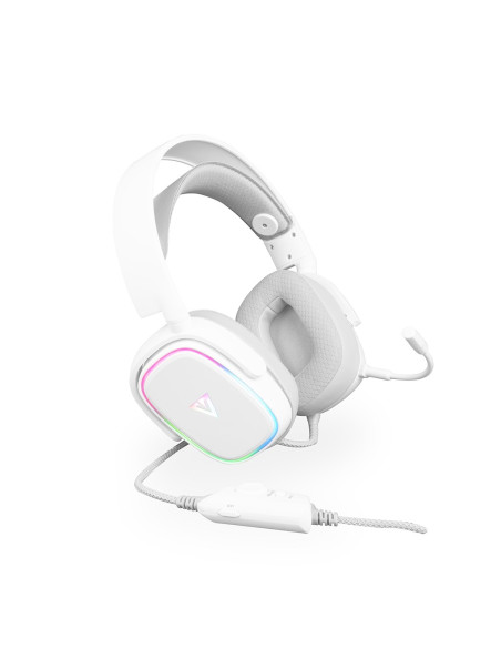 Modecom Volcano Mc-899 Prometheus Białe Słuchawki Nagłowne Z Mikrofonem