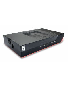 Levelone Gsw-0807 Przełącznik Sieciowy Nie Zarządzany Gigabit Ethernet (10/100/1000) Czarny, Czerwony