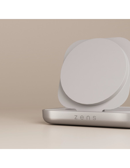 Zens Zesc20W/00 Ładowarka Do Urządzeń Przenośnych Słuchawki, Smartfon, Oglądaj Biały, Srebrny Usb Bezprzewodowe Ładowanie Szybki