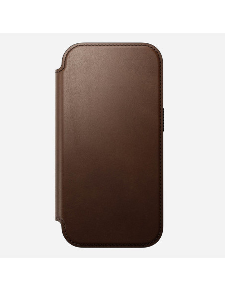 Nomad Modern Leather Folio Pokrowiec Na Telefon Komórkowy 16 Cm (6.3") Brązowy