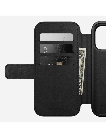 Nomad Modern Leather Folio Pokrowiec Na Telefon Komórkowy 16 Cm (6.3") Brązowy
