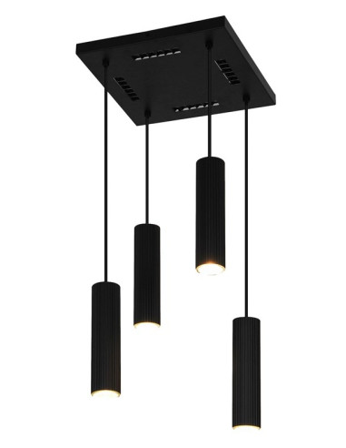 Pendant Light Icel 4Xgu10 Matt Black