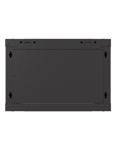 Lanberg Szafa Instalacyjna Rack Wisząca 19" 6U 540X350 Czarna Drzwi Przeszklone (Flat Pack)