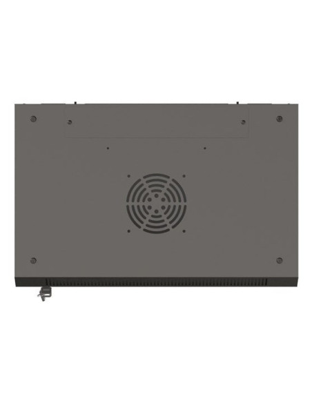 Lanberg Szafa Instalacyjna Rack Wisząca 19" 6U 540X350 Czarna Drzwi Przeszklone (Flat Pack)