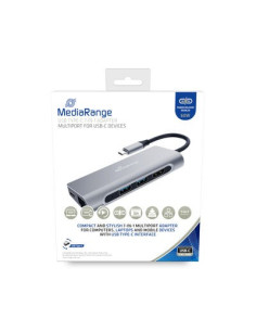 Mediarange Mrcs510 Stacja Dokująca Usb 3.2 Gen 1 (3.1 Gen 1) Type-C Srebrny