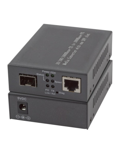 Efb Elektronik El029 Konwerter Sieciowy 1000 Mbit/S Multifunkcyjny, Pojedynczy Czarny