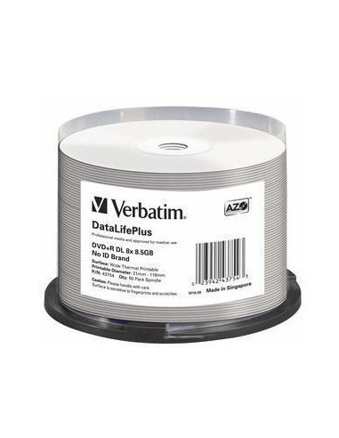 Verbatim Datalifeplus 8,5 Gb Dvd+R Dl 50 Szt.
