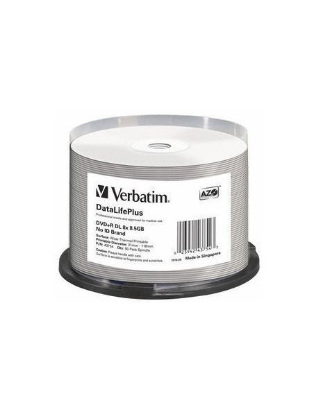 Verbatim Datalifeplus 8,5 Gb Dvd+R Dl 50 Szt.