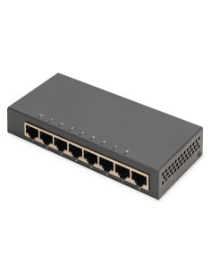 Digitus 8-Portowy Przełącznik Gigabitowy, Desktop, Niezarządzalny, Metalowa Obudowa 2