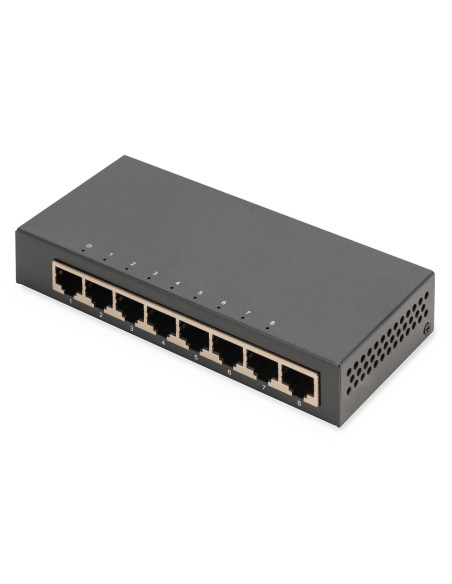 Digitus 8-Portowy Przełącznik Gigabitowy, Desktop, Niezarządzalny, Metalowa Obudowa