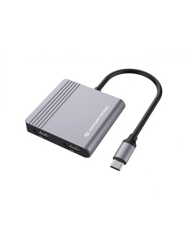 Conceptronic Donn13G Stacja Dokująca Przewodowa Usb 3.2 Gen 1 (3.1 Gen 1) Type-C Szary
