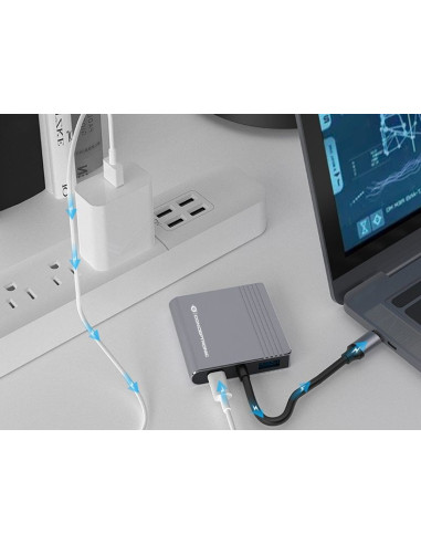 Conceptronic Donn13G Stacja Dokująca Przewodowa Usb 3.2 Gen 1 (3.1 Gen 1) Type-C Szary
