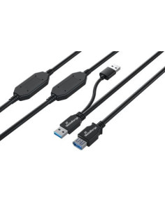 Mediarange Mrcs244 Kabel Usb Usb 3.2 Gen 1 (3.1 Gen 1) 15 M 2 X Usb A Usb A 5 Gbit/S Czarny