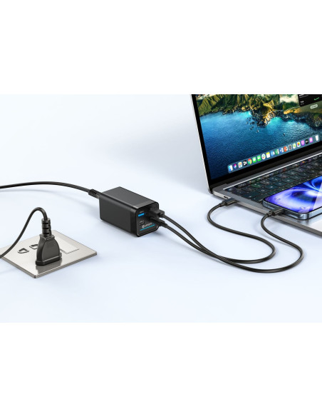 Estuff Es635200 Ładowarka Do Urządzeń Przenośnych Laptop Czarny Prąd Przemienny Szybkie Ładowanie Wewnętrzna