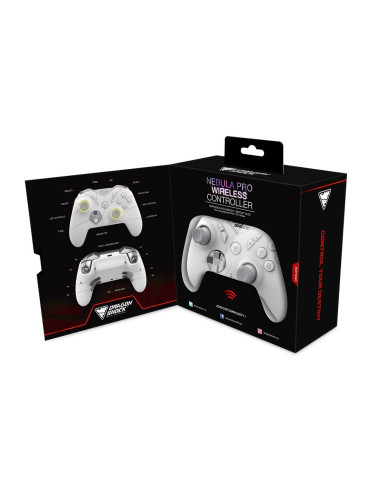 Dragonshock Nebula Pro Biały Bluetooth Gamepad Nintendo Switch