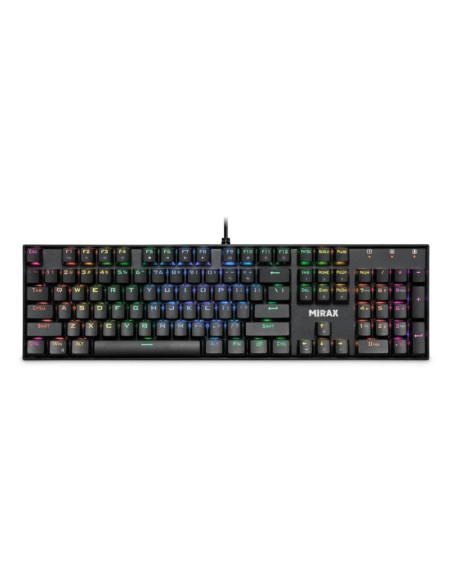 Klawiatura Przewodowa Defender Mirax Gk-352 Mechaniczna Podświetlana Gaming Rgb Outemu Blue