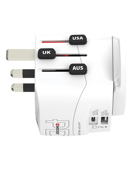Adapter Podróżny Skross Pro Light Usb Ac45Pd World Z Usb-C Biały